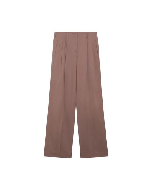Golden Goose Deluxe Brand Brown Wide Trousers