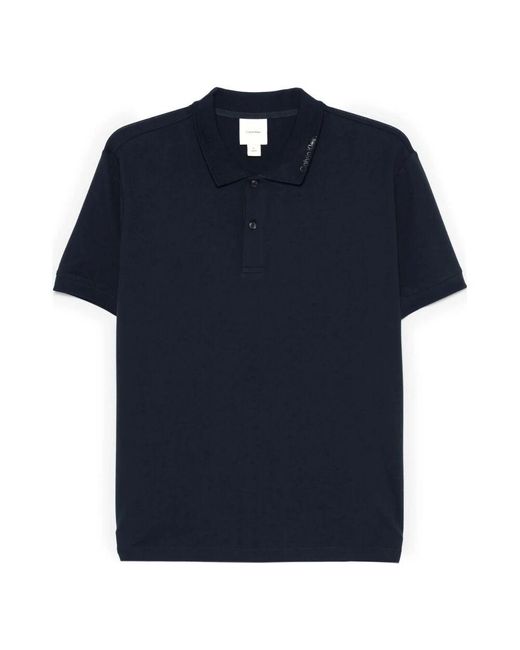Calvin Klein Slim Piqué Polo Shirt in Blue für Herren