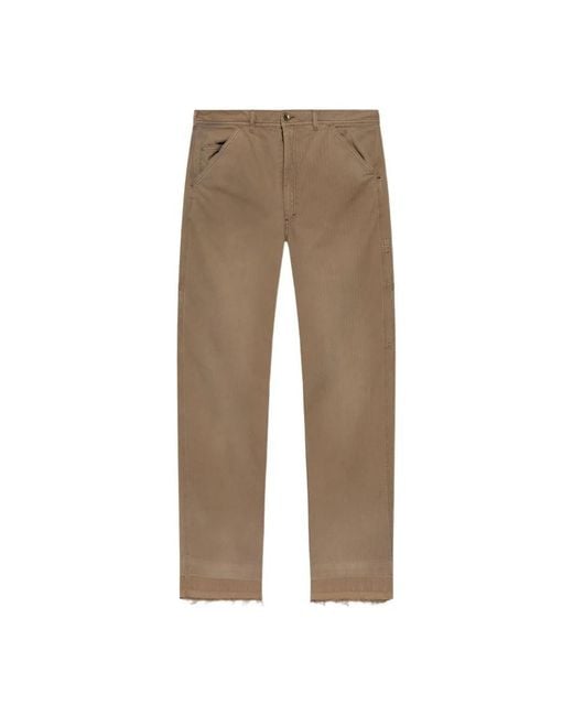 Maison Margiela Brown Straight Trousers for men