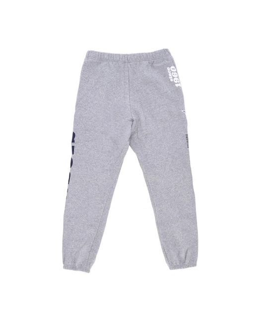 Mitchell & Ness Broeken ,Grijs ,Katoen Dallas Mavericks Fleece Trainingsbroek in het Blue voor heren