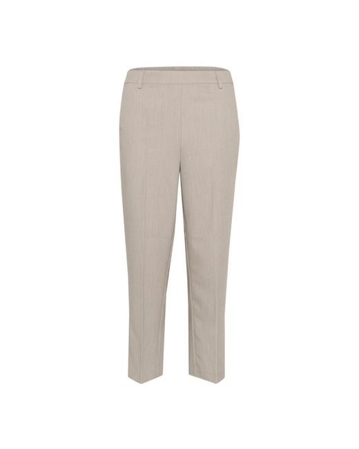 Kaffe Gray Straight Trousers