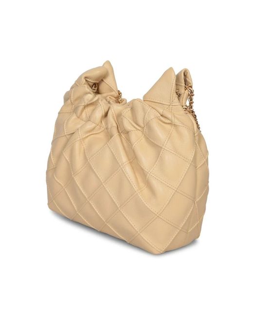 Tory Burch Natural Stilvolle gesteppte leder-schultertasche