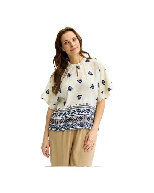 iN FRONT Blouses in het Blue