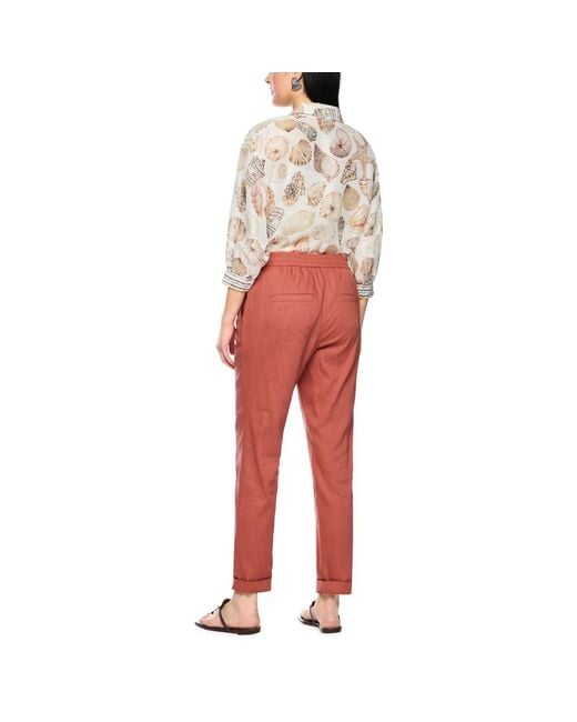 Marc Cain Red Cropped Trousers