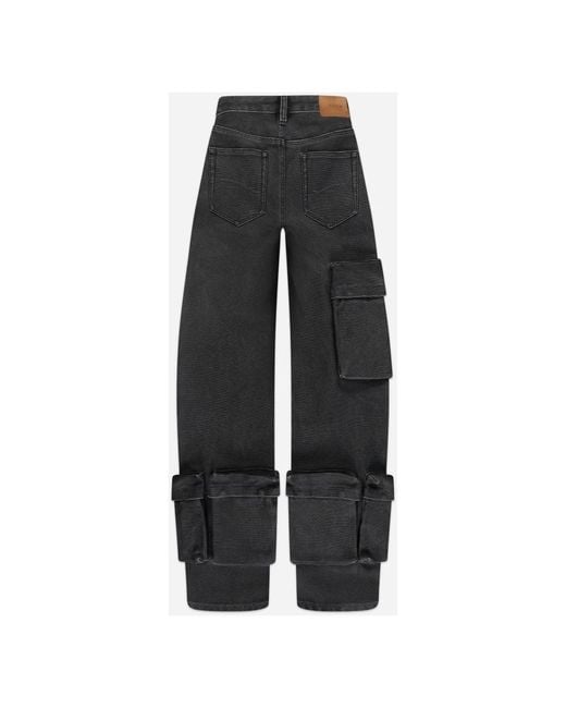 Straight Trousers di flâneur in Black da Uomo