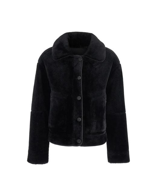 Faux Fur & Shearling Jackets Urbancode de color Black