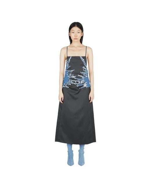 Y. Project Blue Midi Dresses