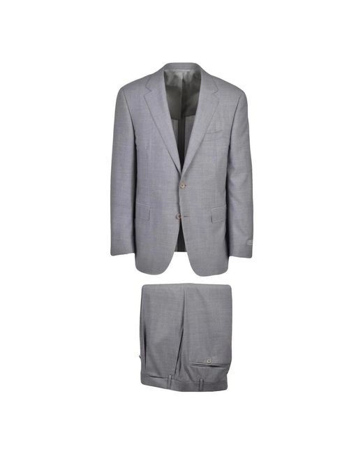 Single Breasted Suits Canali de hombre de color Gray