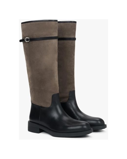 ESTRO Brown High Boots
