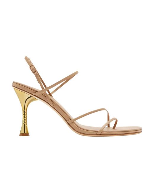 STUDIO AMELIA Metallic High Heel Sandals