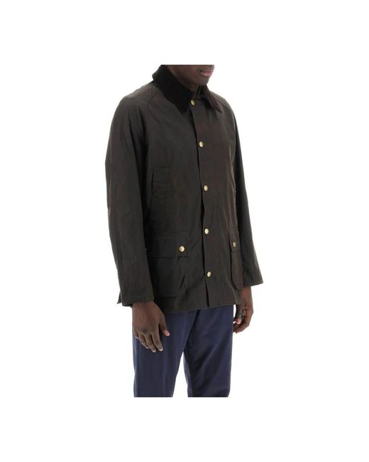 Barbour Matte gewachste baumwolljacke in Black für Herren