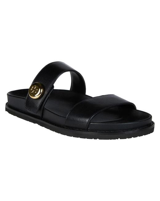 Tory Burch Black Sliders