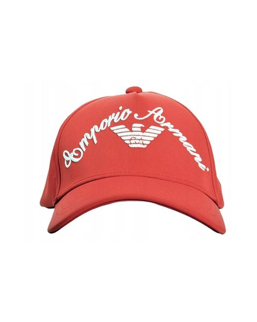 Emporio Armani Red Hats & Caps for men