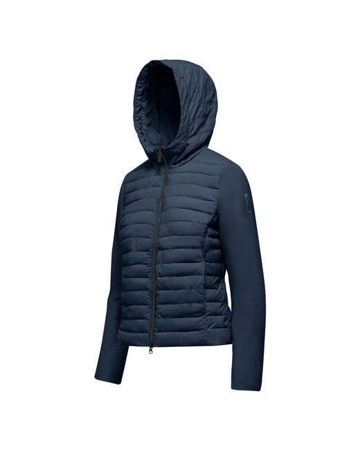 Bomboogie Stretch Nylon Down Jacket in het Blue