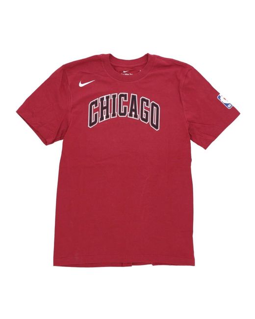 Nike Chicago Bulls Logo T-Shirt in Red für Herren