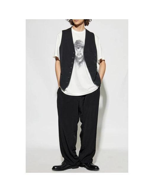 Yohji Yamamoto Vests in het Black voor heren