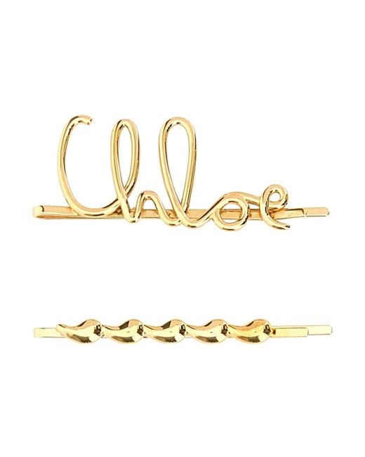 Chloé Metallic Hair Accessories