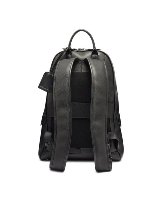 Santoni Black Backpacks for men