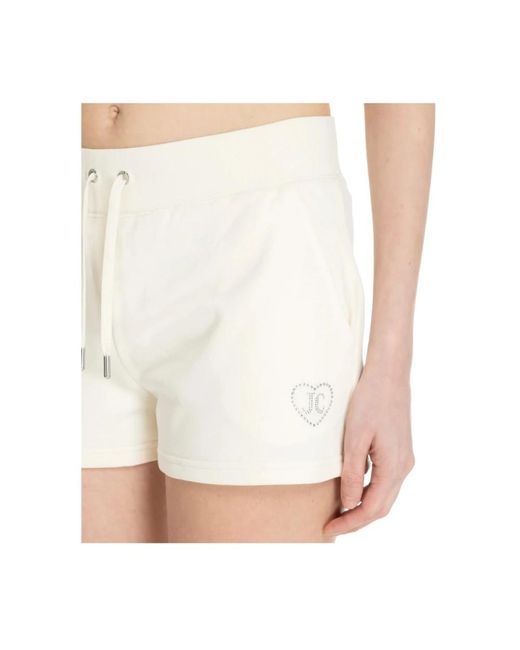 Juicy Couture White Stylische casual shorts für frauen