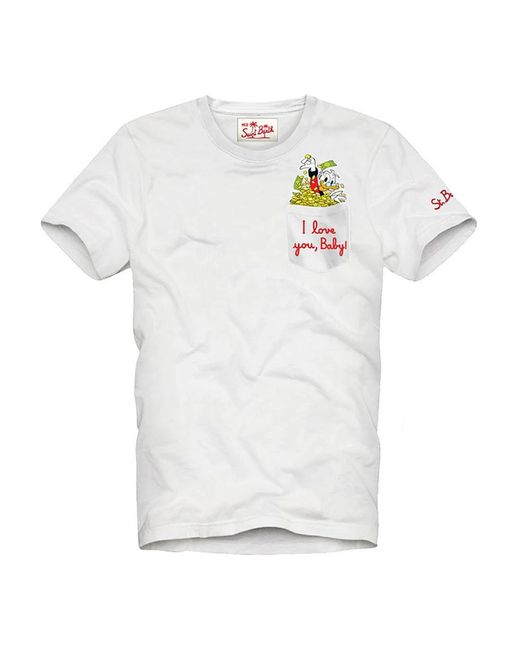 T-camicie di Mc2 Saint Barth in White da Uomo