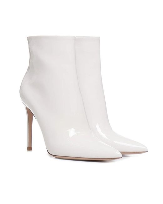 Gianvito Rossi White Heeled Boots