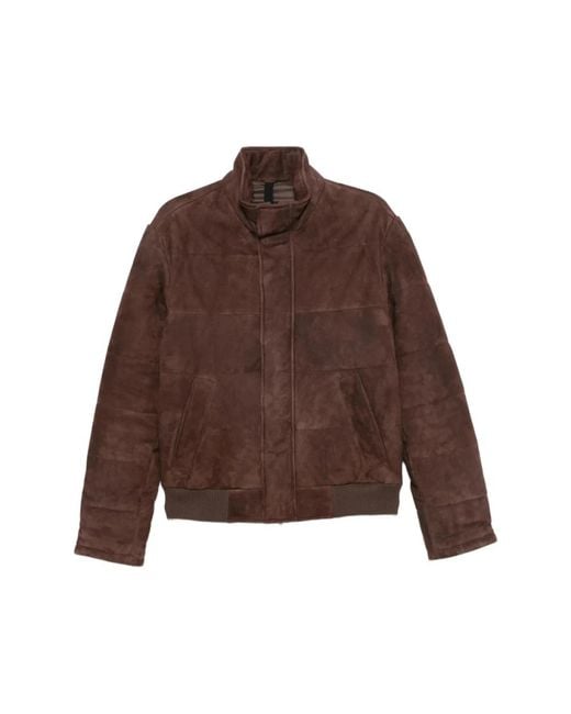 Tagliatore Brown Leather Jackets for men