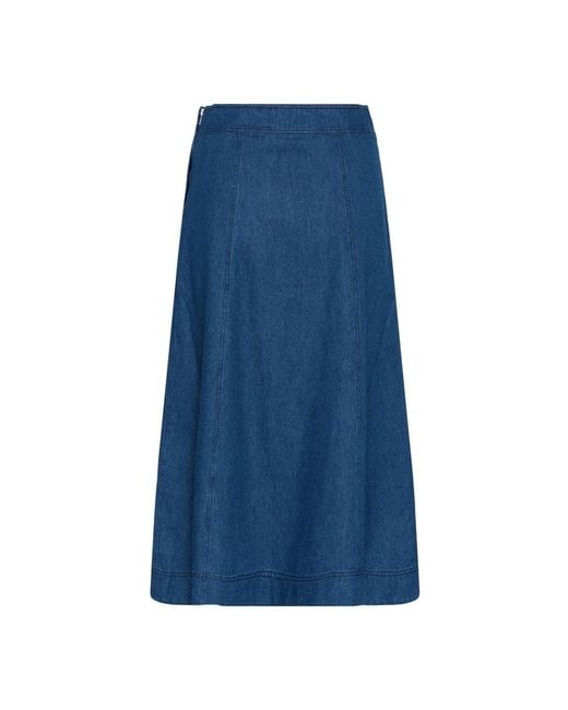 Midi Skirts Part Two de color Blue