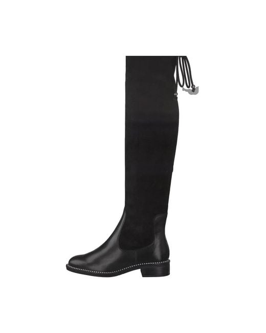 Tamaris Black Over-Knee Boots