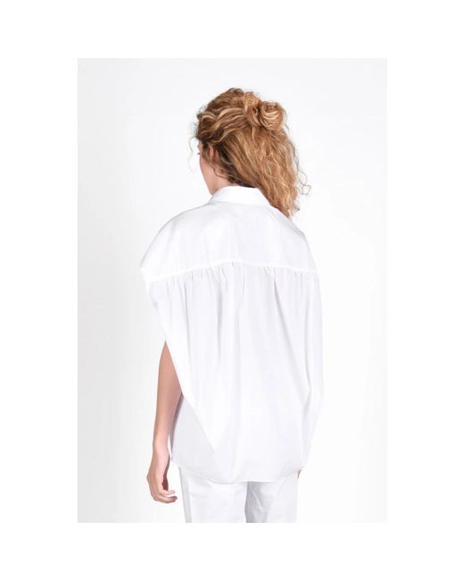 Marni White Baumwoll casual hemden