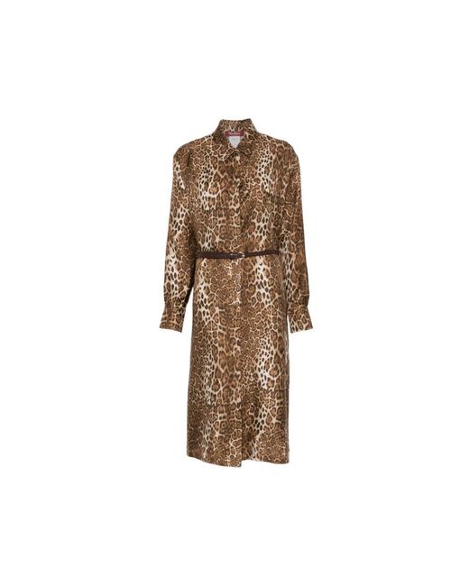 Max Mara Brown Shirt Dresses