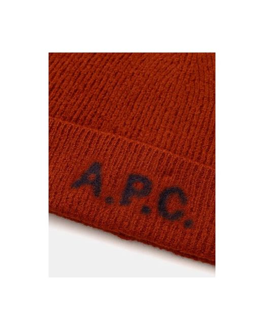 A.P.C. Harry Beanie in het Red voor heren