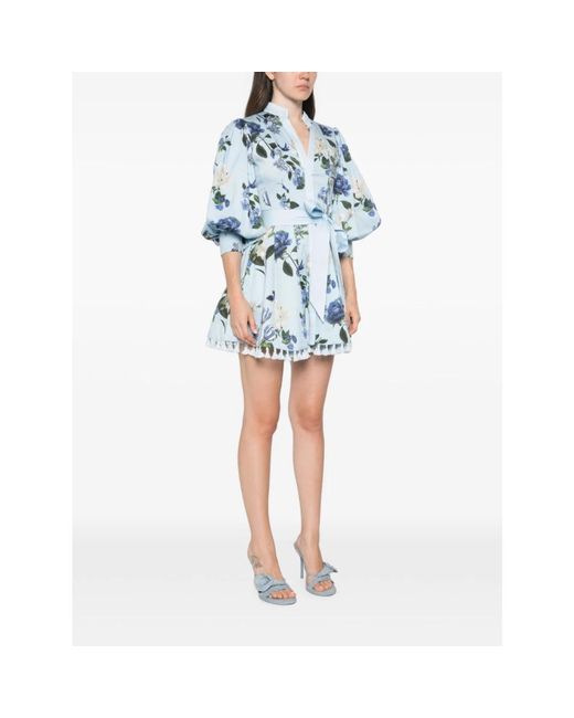 Alice + Olivia Blue Short Dresses
