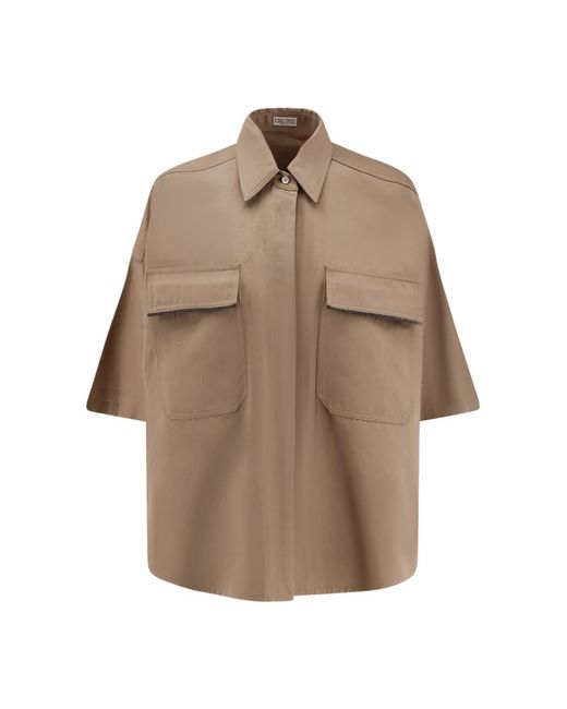 Brunello Cucinelli Brown Shirts