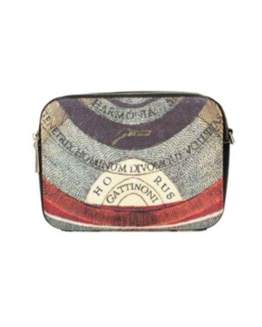 Gattinoni Metallic Planetarium squared crossbody tasche