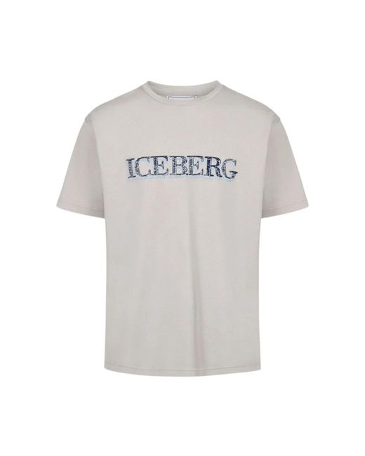 Iceberg Gray T-Shirts for men