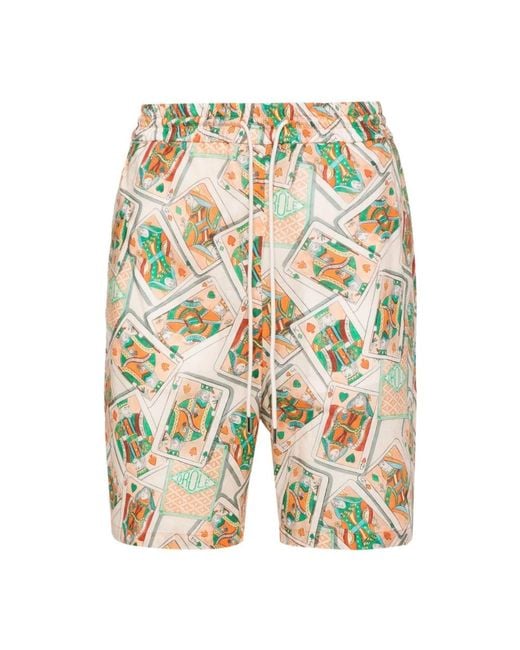 Drole de Monsieur Green Casual Shorts for men