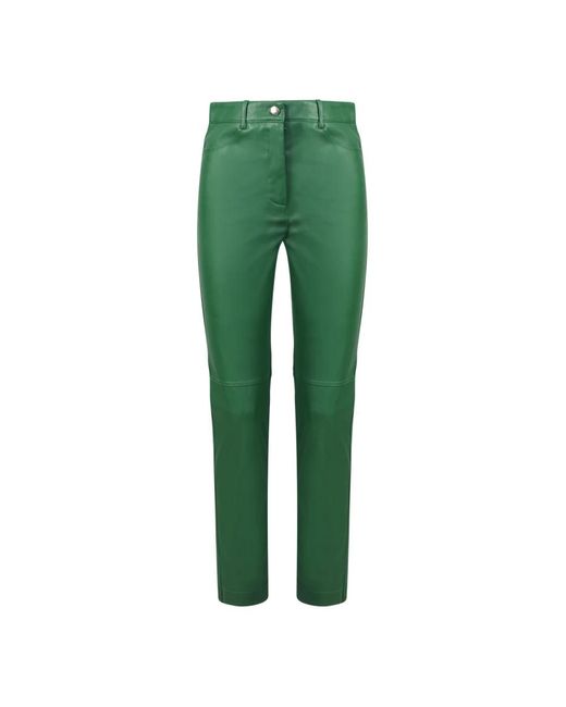Blanca Vita Green Slim-Fit Trousers