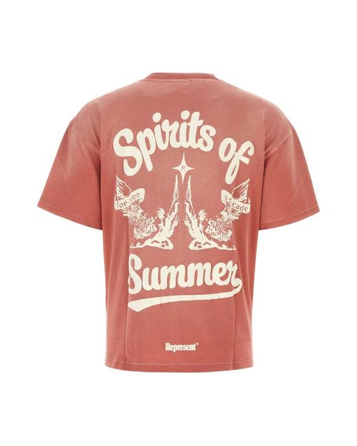 Represent Sommer spirits baumwoll t-shirt in Orange für Herren