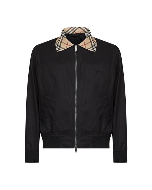 Burberry Black Bomber Jackets for men
