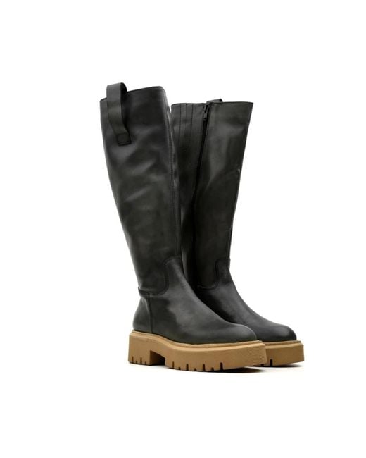 Tosca Blu Black High Boots