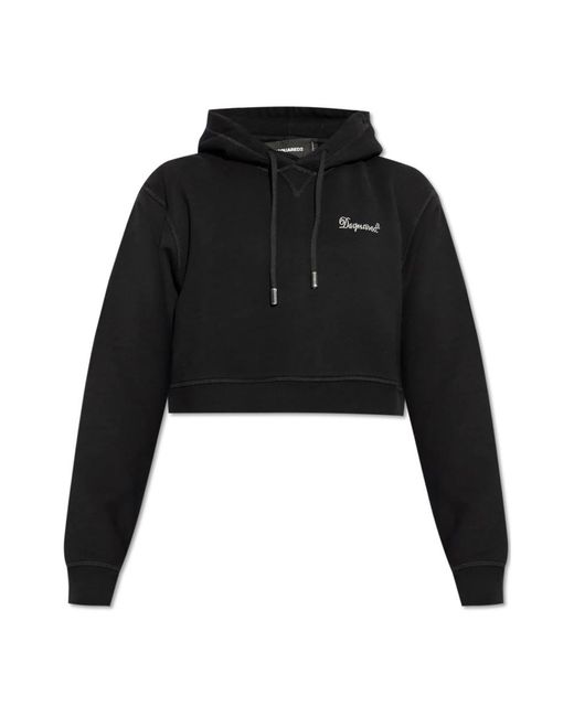 DSquared² Black Hoodie mit logo