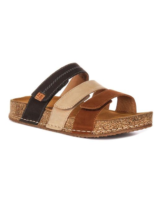 Josef Seibel Brown Sliders