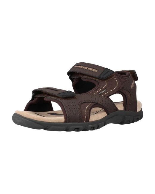 Geox Moderne flache sandalen, flache sandalen in Brown für Herren