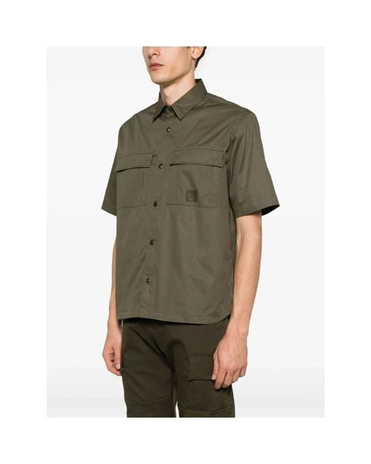 Short Sleeve Shirts di C P Company in Green da Uomo