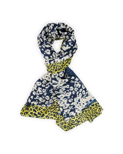 Marc Cain Blue Silk Scarves