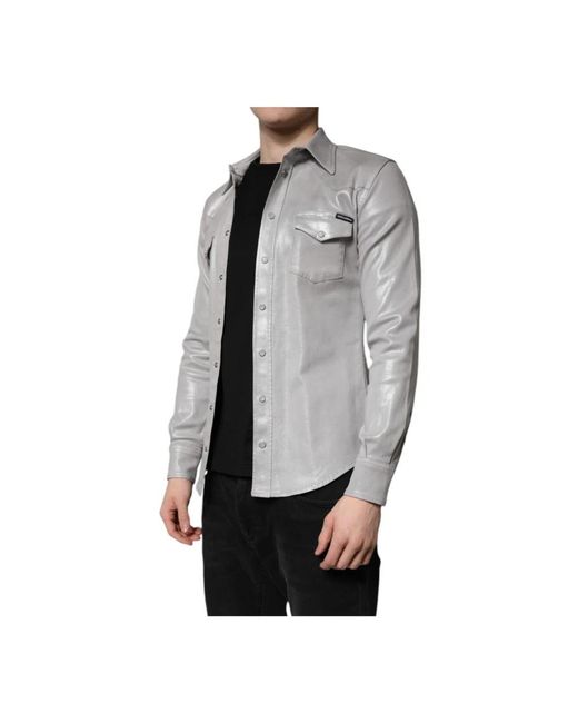 Dolce & Gabbana Gray Casual Shirts for men