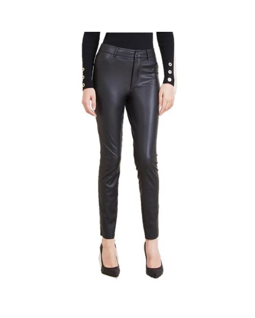 Marciano Black Leather Trousers