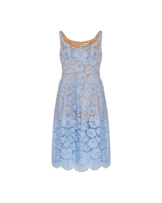 Midi Dresses Self-Portrait en coloris Blue