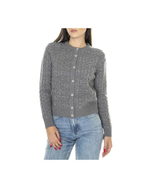Cardigans Lacoste de color Gray