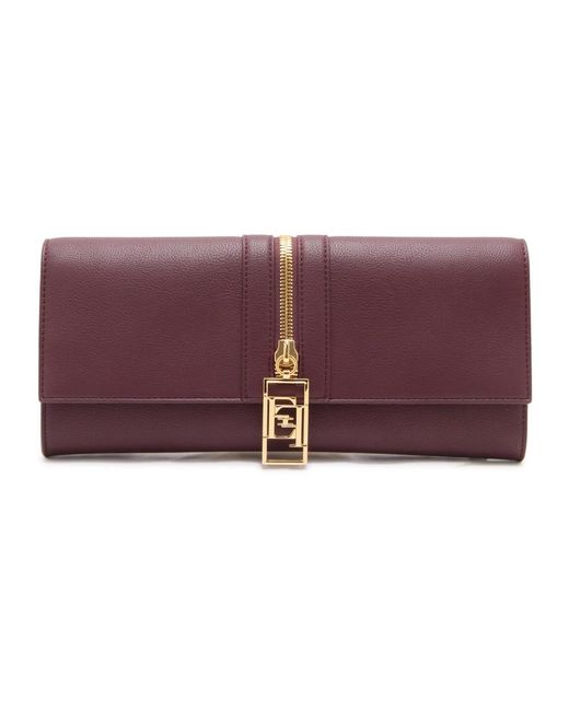 Elisabetta Franchi Purple Vegane Handtasche Mit Innentasche